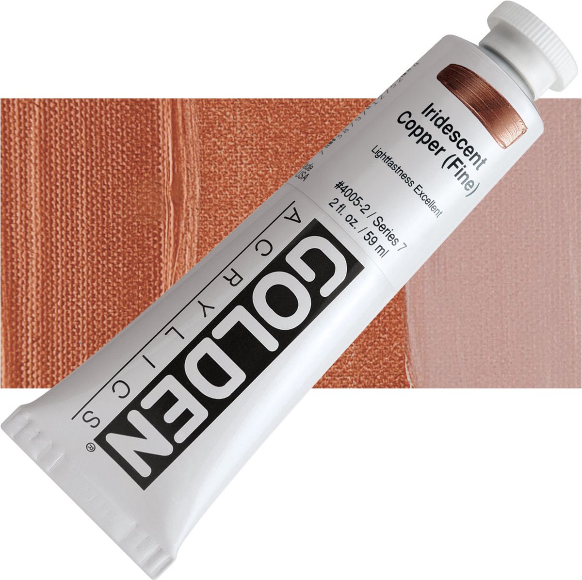 Golden Heavy Body Acrylverf serie 7 | Iridescent Copper(Fine) (4005-2) 59 ml